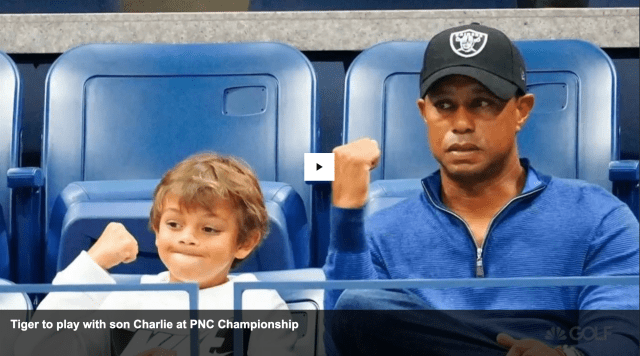 tiger woods and son
